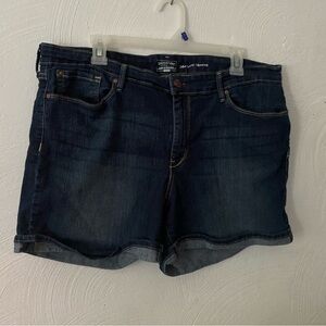 Signature Levi Strauss Modern‎  Shorts Size 22W Stretch Blue Jean Women’s